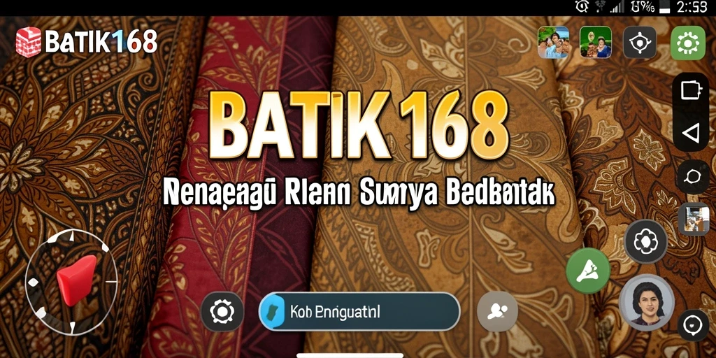 Tampilan gameplay menarik saat mengelola bisnis batik diBATIK168.
