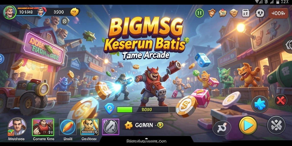 Tampilan menarik dari gameplay seru BIGMSG dalam genre Arcade.