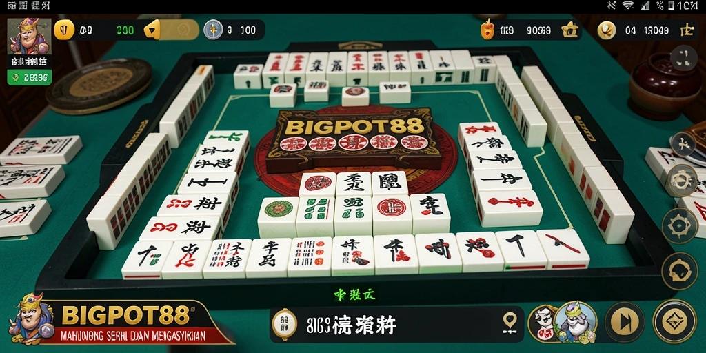 Screenshot gameplay yang menampilkan keseruan bermain Mahjong di BIGPOT88.