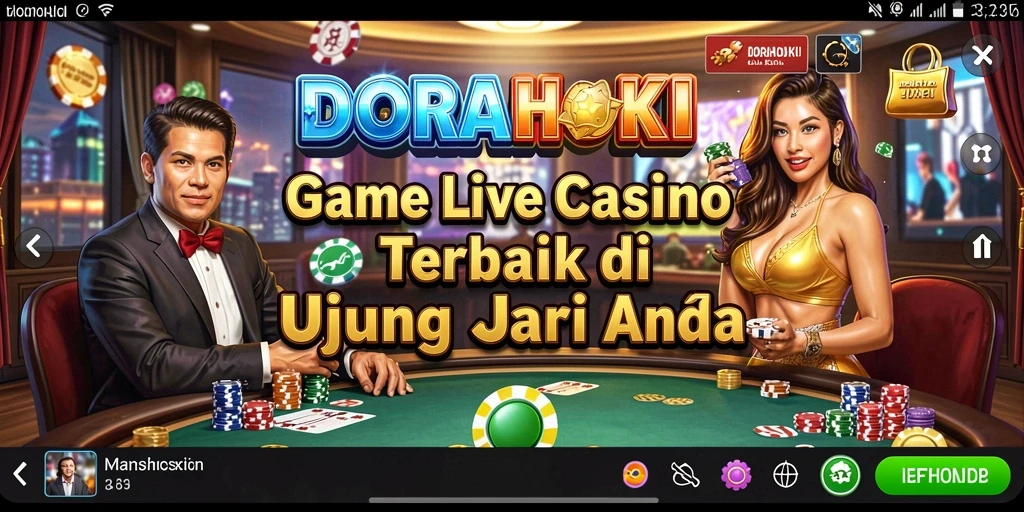 Gameplay langsung di DORAHOKI dengan dealer dan pemain lainnya.