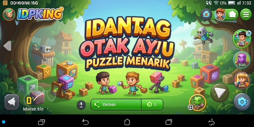 Tampilan gameplay puzzle yang menantang dan interaktif.