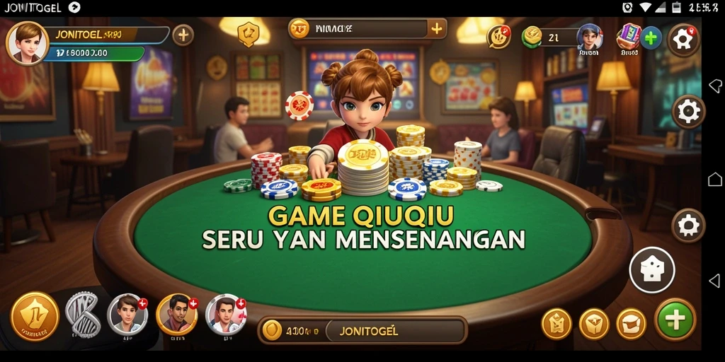 Tampilan gameplay menarik dari JONITOGEL, aksi seru QiuQiu.