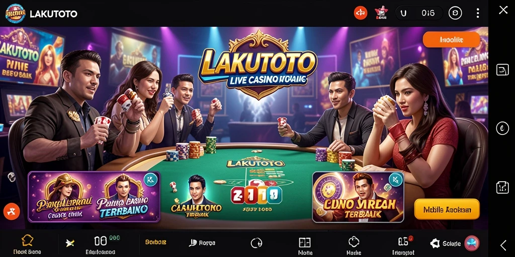 Tampilan gameplay Live Casino yang menyenangkan dan interaktif.