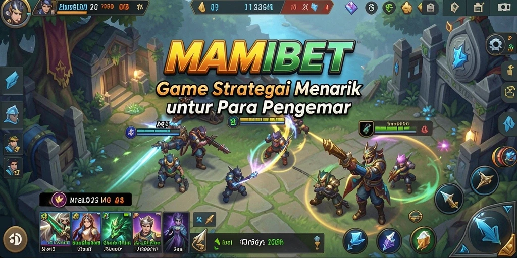 Screenshot MAMIBET menampilkan gameplay strategi yang mendebarkan.