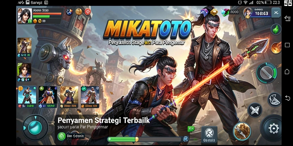 Screenshot MIKATOTO menampilkan pertarungan strategis mendebarkan antara pemain.