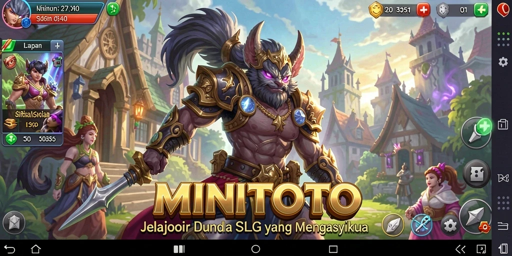 Tampilan gameplay MINITOTO yang menarik dan interaktif dalam dunia SLG.