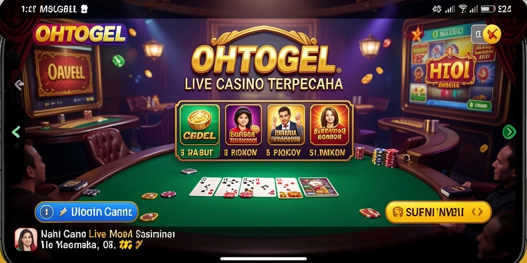 Gameplay menarik dari OHTOGEL yang menampilkan dealer langsung.
