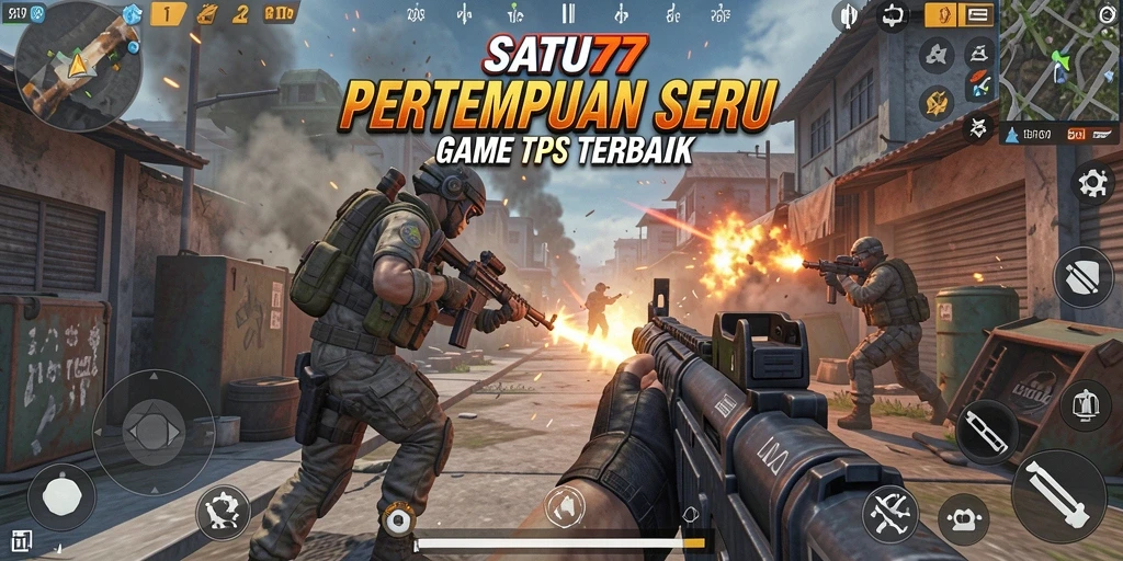 Tampilan gameplay seru dan mendebarkan dari SATU77 saat pertempuran berlangsung.