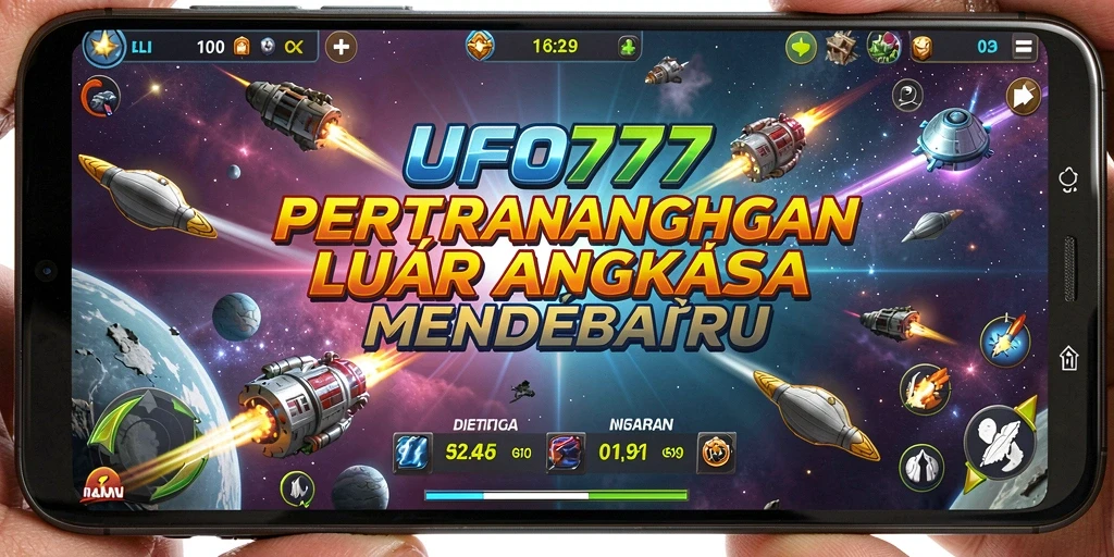Gameplay mendebarkan dari UFO777 dengan aksi luar angkasa yang intens.