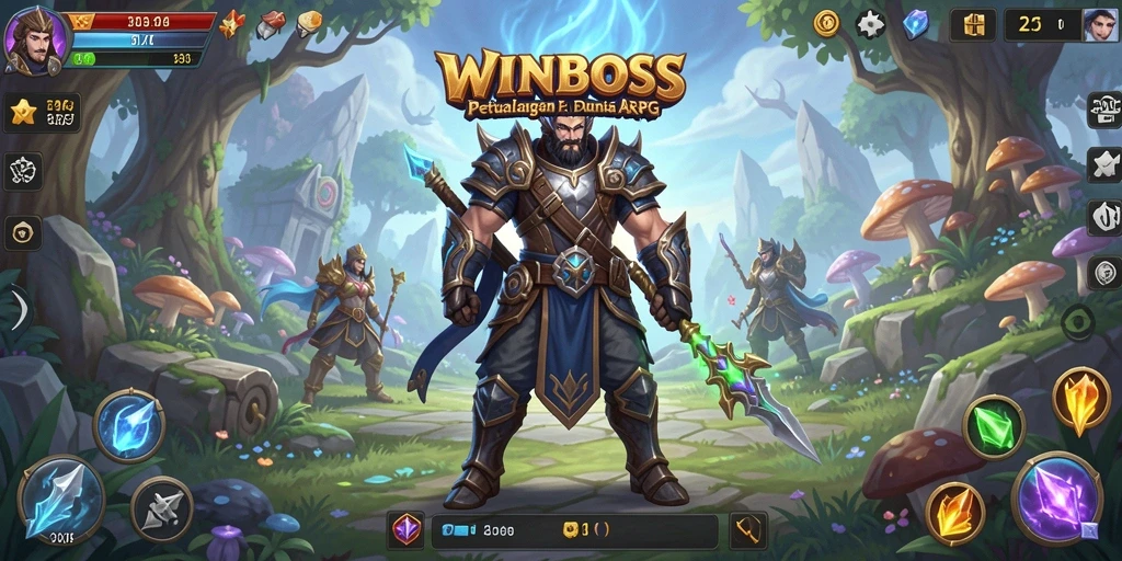 Tampilan gameplay epik dari WINBOSS yang menampilkan pertarungan mendebarkan.